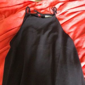 Black spaghetti strap dress